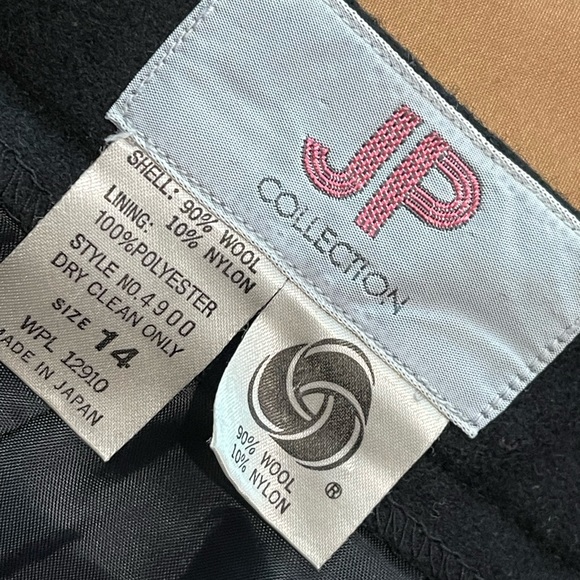 Vintage JP Collection Wool Pencil Skirt W/ Pockets Sz 14 - Picture 3 of 6